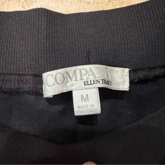 Ellen Tracy Company 100% Linen Navy Blue Pull-On Pants sz Medium - Picture 4 of 6